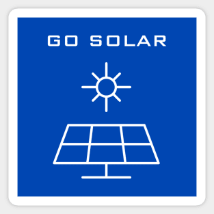 Go Solar Sticker